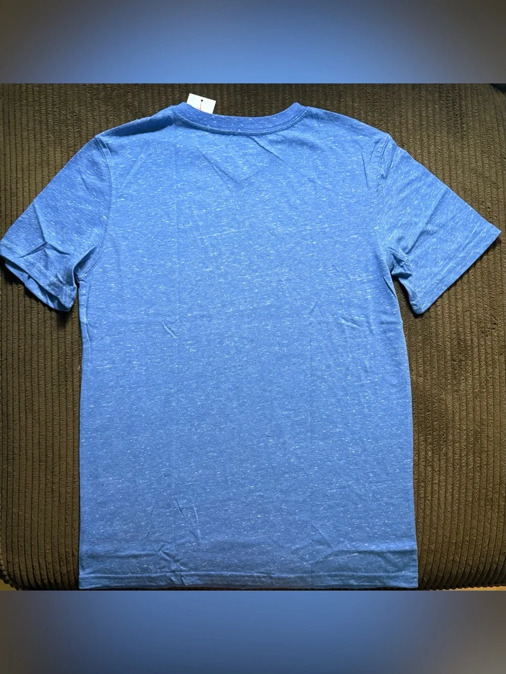 NWT Cat & Jack Blue Heather Short Sleeve V-Neck Tee